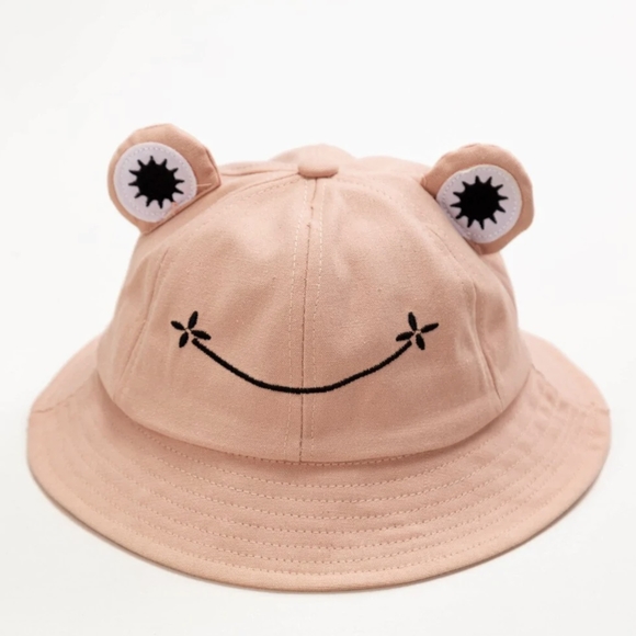 Accessories - Pink Frog Bucket Hat